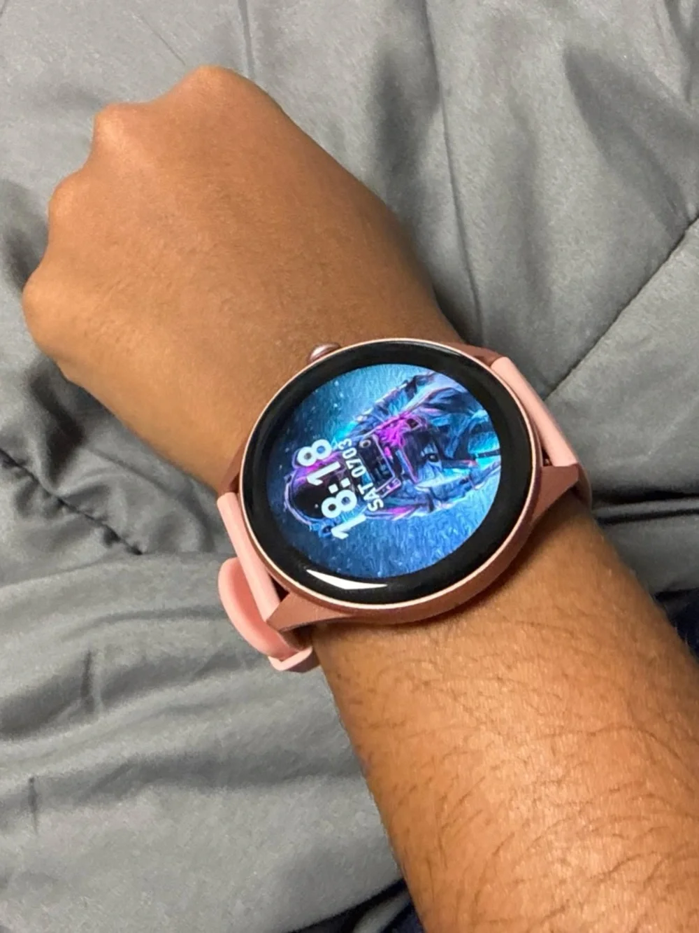 Pink smart watch- new